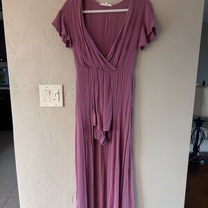 Purple Wrap Romper/Dress